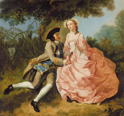 情景中的恋人，c.1740 作者 Pieter Jan van Reysschoot